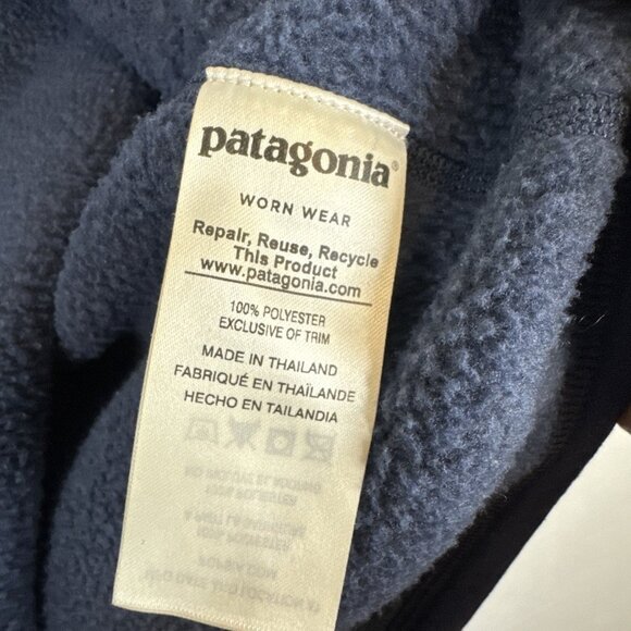 Patagonia Women’s Better Sweater 1/4 Zip Yale SOM Blue Small Sweatshirt - Picture 5 of 7
